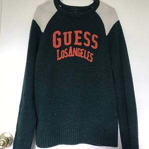 Guess dark green sweater